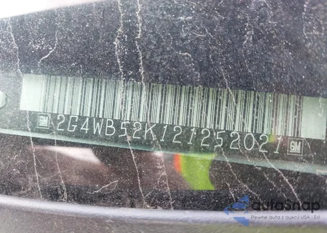 2002 Buick Regal Ls from USA, damaged, VIN 2G4WB52K121252021